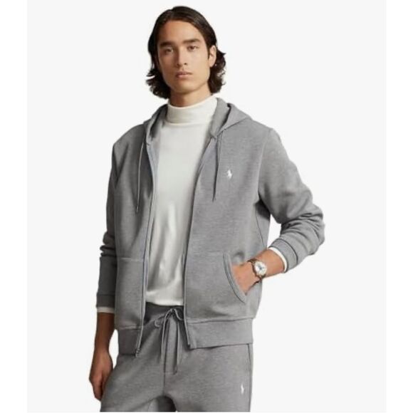 Polo by Ralph Lauren Other - Polo Ralph Lauren NWT Double-Knit Full-Zip Hoodie Steel Gray Heather XXL